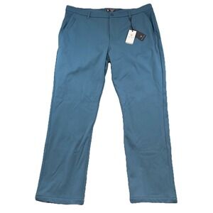 Maelreg Proflex Perform. Golf Pants Mens 42 x32 (actual) Saxony Blue Stretch NWT